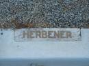 
Leslie S. HERBENER,
son,
died 8 April 1915 aged 2 months;
John G.D. HERBENER,
son,
died 15 Oct 1934 aged 23 years;
Tiaro cemetery, Fraser Coast Region
