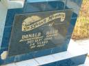 
Donald HOAD,
accidentally killed 30 Sept 1960 aged 24 years;
Tiaro cemetery, Fraser Coast Region
