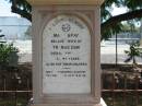 
Mary Bray
Beloved wife of
Thomas DAW
died Nov 1st 1892 aged 47 years,
also 9 of their children,

Tingalpa Christ Church (Anglican) cemetery, Brisbane

