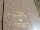 
Christopher William COLLINS, 30 July 1963 - 13 Jan 2000,
Tingalpa Christ Church (Anglican) cemetery, Brisbane

