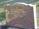 
Ian Campbell GAULT, husband,
died 24 May 1989 aged 52 years;
Toogoolawah Cemetery, Esk shire
