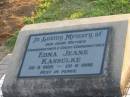 
Edna Jeane KASSULKE
b: 30 Sep 1905, d: 20 Aug 1996
Toogoolawah Cemetery, Esk shire
