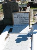 
William Alfred JOLLY C.M.G
30 May 1955
Former (Lord) Mayor of Brisbane 1925-1931

wife
Lillie Maude JOLLY
B: 5 Dec 1881
D: 12 Dec 1981

Brisbane General Cemetery (Toowong)

