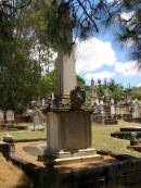 
Toowong Cemetery, por 13, sect 29, grave 22;
Bell Harry Frederic Hawkesley, 12  10  1938, 81 years;
Bell Charles Frederick, 19  08  1875;

Toowong cemetery portion 13  sect 29  grave 11;
Hobbs Ivy Phyllis, 09  08  1915;
Bell Harriett, 28  05  1913, 93 years;

Charles Frederick (BELL),
eldest son of late Charles BELL,
of 29 Stanley Gardens Kensington Park, London,
d: 20 Aug 1872, aged 45;

(wife) Harriett BELL,
d: 20 May 1913;

(son) F.H. BELL,
d: 16 Aug 1938;


Phyllis HOBBS,
d: 8 Aug 1915;

A.C. BODEN,
d: 26 Nov 1945;

Florence A BODEN,
wife of A C BODEN,
d: 14 Oct 1948;

