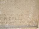 
Toowong Cemetery, por 13, sect 29, grave 22;
Bell Harry Frederic Hawkesley, 12  10  1938, 81 years;
Bell Charles Frederick, 19  08  1875;

Toowong cemetery portion 13  sect 29  grave 11;
Hobbs Ivy Phyllis, 09  08  1915;
Bell Harriett, 28  05  1913, 93 years;

Charles Frederick (BELL),
eldest son of late Charles BELL,
of 29 Stanley Gardens Kensington Park, London,
d: 20 Aug 1872, aged 45;

(wife) Harriett BELL,
d: 20 May 1913;

(son) F.H. BELL,
d: 16 Aug 1938;


Phyllis HOBBS,
d: 8 Aug 1915;

A.C. BODEN,
d: 26 Nov 1945;

Florence A BODEN,
wife of A C BODEN,
d: 14 Oct 1948;

