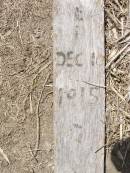 
[best guess]
died 10 Dec 1915 aged 1 year 3 months;
Upper Freestone Cemetery, Warwick Shire
