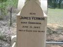 
Robert VERNOR
b: Edinburgh 30 Jan 1837,
d: Cluen 2 Oct 1920

(wife) Sara Harlin VERNOR
b: 25 Aug 1842
d: 16 May 1926

Sarah (widow of late) William HARLIN
of Rosevale Co Antrim, Ireland
b: 17 Nov 1802
d: 14 Jun 1892

(daughter) Alice Maud (HARLIN)
b: 15 Jun 1873
d: 24 Jun 1949

James VERNOR
b: Edinburgh, 21 Jun 1847
d: Cluen 28 May 1915

Captain and Mrs Robert Vernors children
William VERNOR
Alice VERNOR
Charlotte DAVIDSON
Evelyn McWHINNEY
Mildred THOMSON
grandchildren
Vernor, Hazel and Patrick DAVIDSON
Isobel McWHINNEY

Alice Margaret JOHNSTON
b: 10 Mar 1911 at Cluen, Wivenhoe Pocket
d: 17 Aug 2001 at Toowoomba
(husband) Raymond Charles JOHNSTON
b: 18 Apr 1913 at Clermont
d: 25 Nov 1999 at Toowoomba

Wivenhoe Pocket General Cemetery

