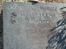 
May Irene SCHOECK, wife mother,
aged 46 years;
Woodford Cemetery, Caboolture
