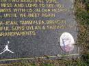 
Shannon Richie WILLIAMS
b: 2 Apr 1974, d: 12 Oct 2000
(love mum, dad, Sondra-Jean, Tammy-Lea, Brendon, Ben, Natasha , sons Dylan, Shannon jr)
Woodhill cemetery (Veresdale), Beaudesert shire

