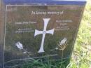 
Isobel May Cooper
b: 27 Jun 1916, d: 28 Oct 2000
Victor McGowan Cooper
b: 21 Oct 1910, d: 25 Jul 1998
Woodhill cemetery (Veresdale), Beaudesert shire


