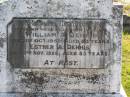 
William A Dennis
1 Oct 1952, aged 83
Esther A Dennis
8 Nov 1956, aged 83
Woodhill cemetery (Veresdale), Beaudesert shire

