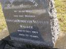 
Daisy (Jo) Windeyer St.Leger Walker
1 Oct 1984, aged 77
Woodhill cemetery (Veresdale), Beaudesert shire

