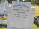
Thomas William Hopkins
28 Nov 1939, aged 31
Woodhill cemetery (Veresdale), Beaudesert shire

