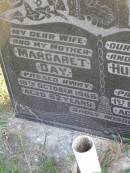 
Margaret Day
15 Oct 1968, aged 62
Hugh Allan Day
1 Dec 1995, aged 90
Woodhill cemetery (Veresdale), Beaudesert shire

