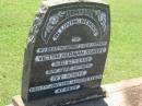 
Victor Herman SCHEFE,
husband father,
died 63 years;
Ivy SCHEFE,
died 7 JUly 1985 aged 82 years;
Yarraman cemetery, Toowoomba Regional Council
