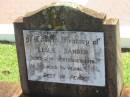 
Leslie SANDER,
died 12 Sept 1976 aged 56 years;
Yarraman cemetery, Toowoomba Regional Council
