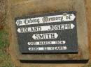 
Roland Joseph SMITH,
died March 1974 aged 53 years;
Yarraman cemetery, Toowoomba Regional Council

